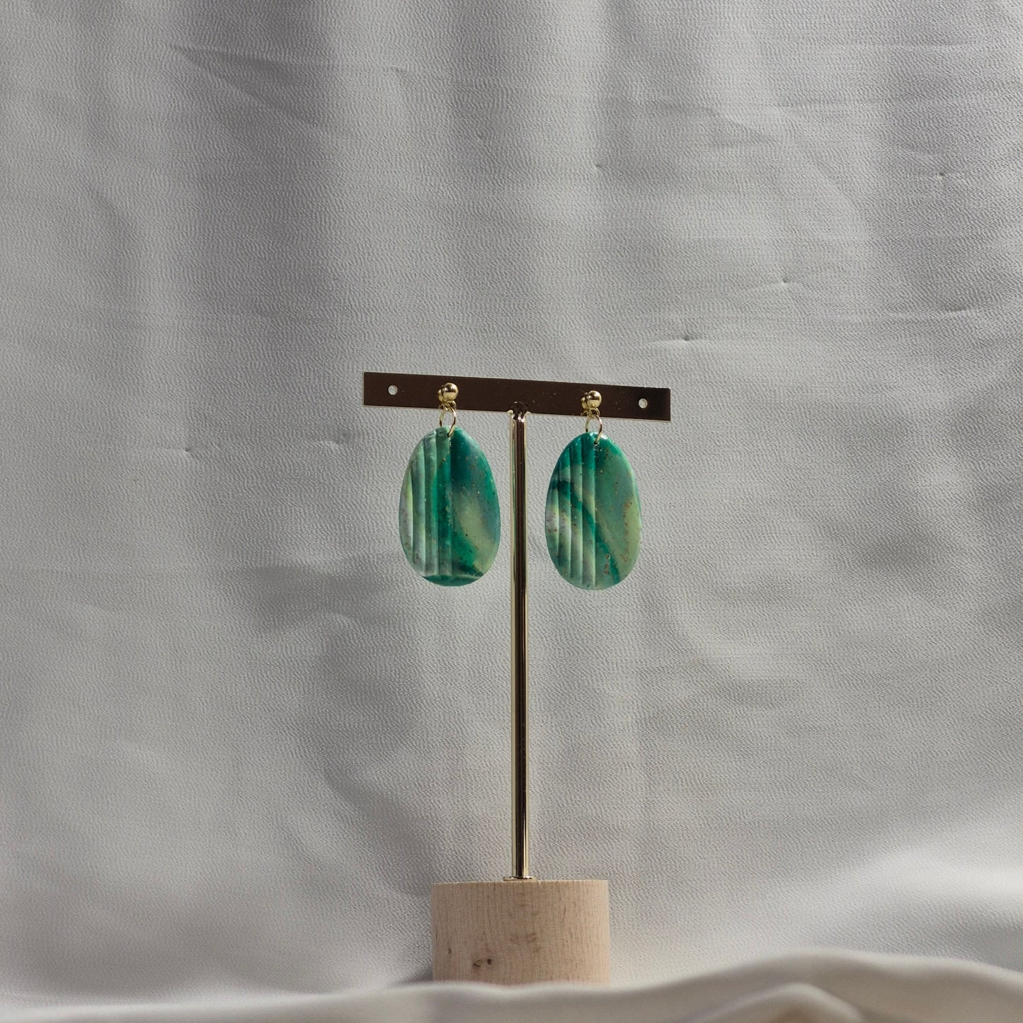 Aretes "Esmeralda Marina"