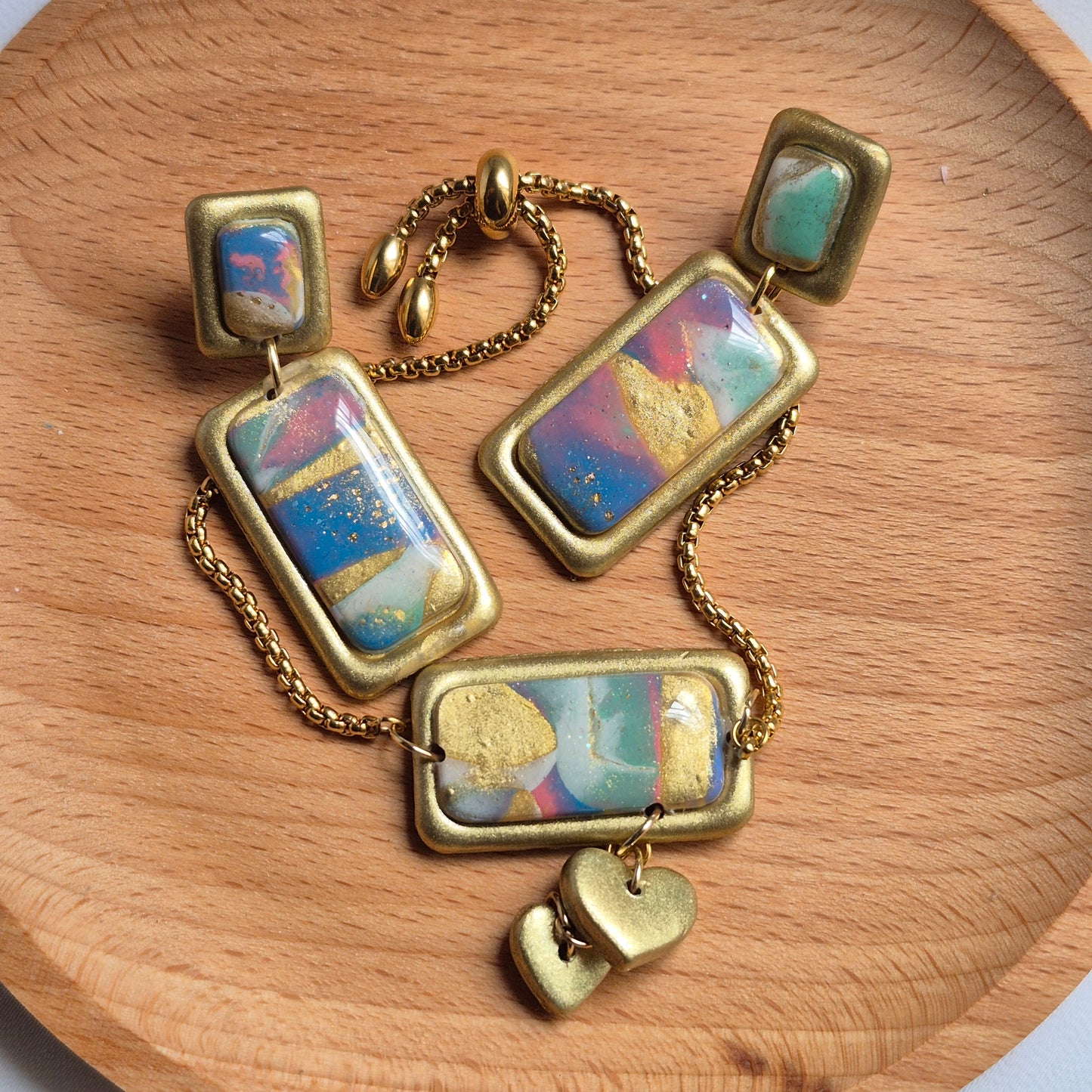 Pendientes Nube Dorada