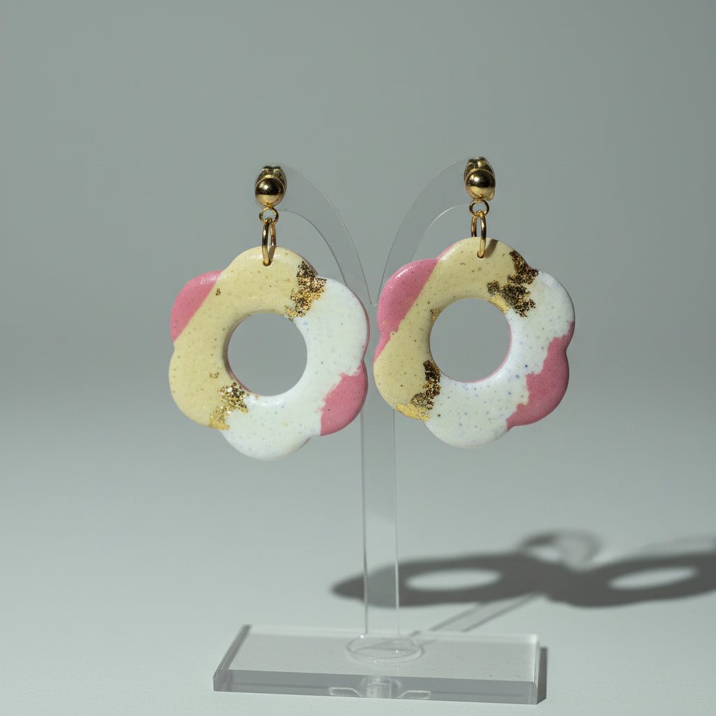 Pendientes Flor Dorada