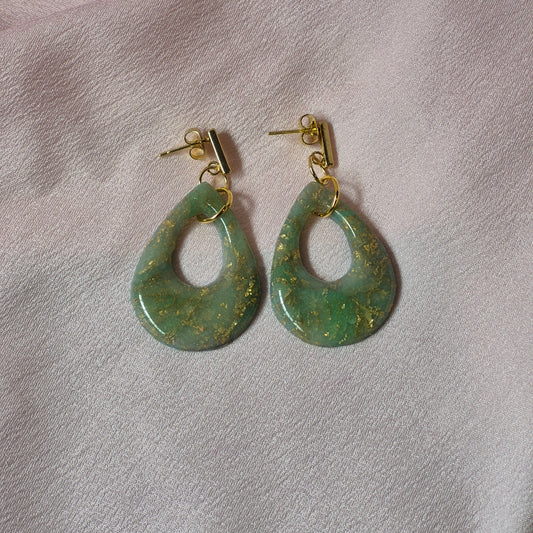 Pendientes Lágrima Esmeralda