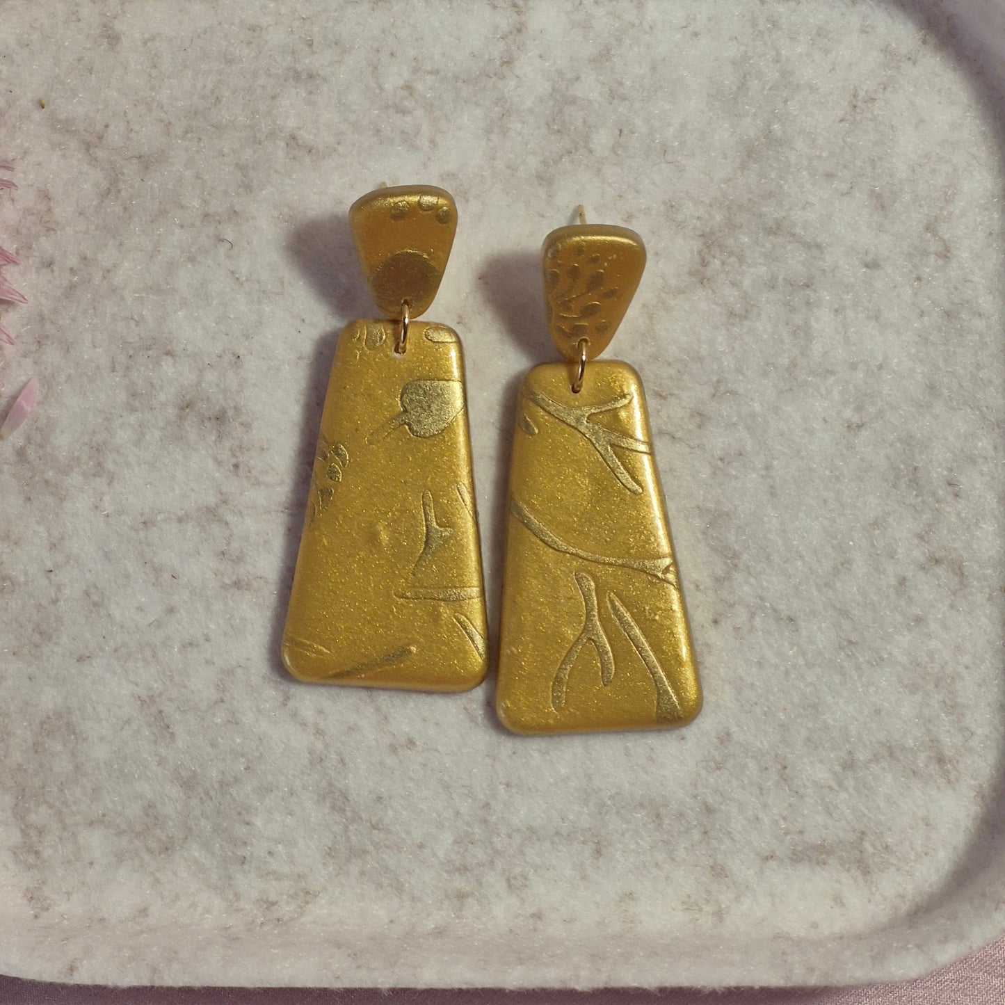 Aretes "Duna Dorada"