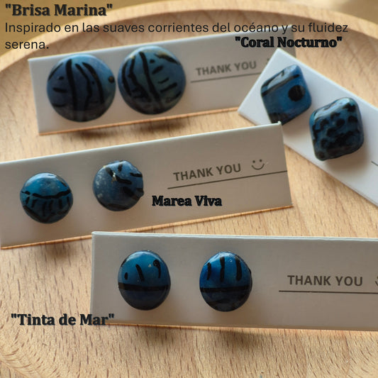 "Océano Tribal – Colección de Pendientes Artesanales"