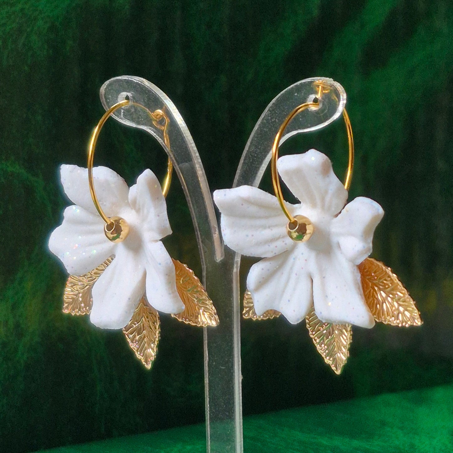 Pendientes Flor de Porcelana