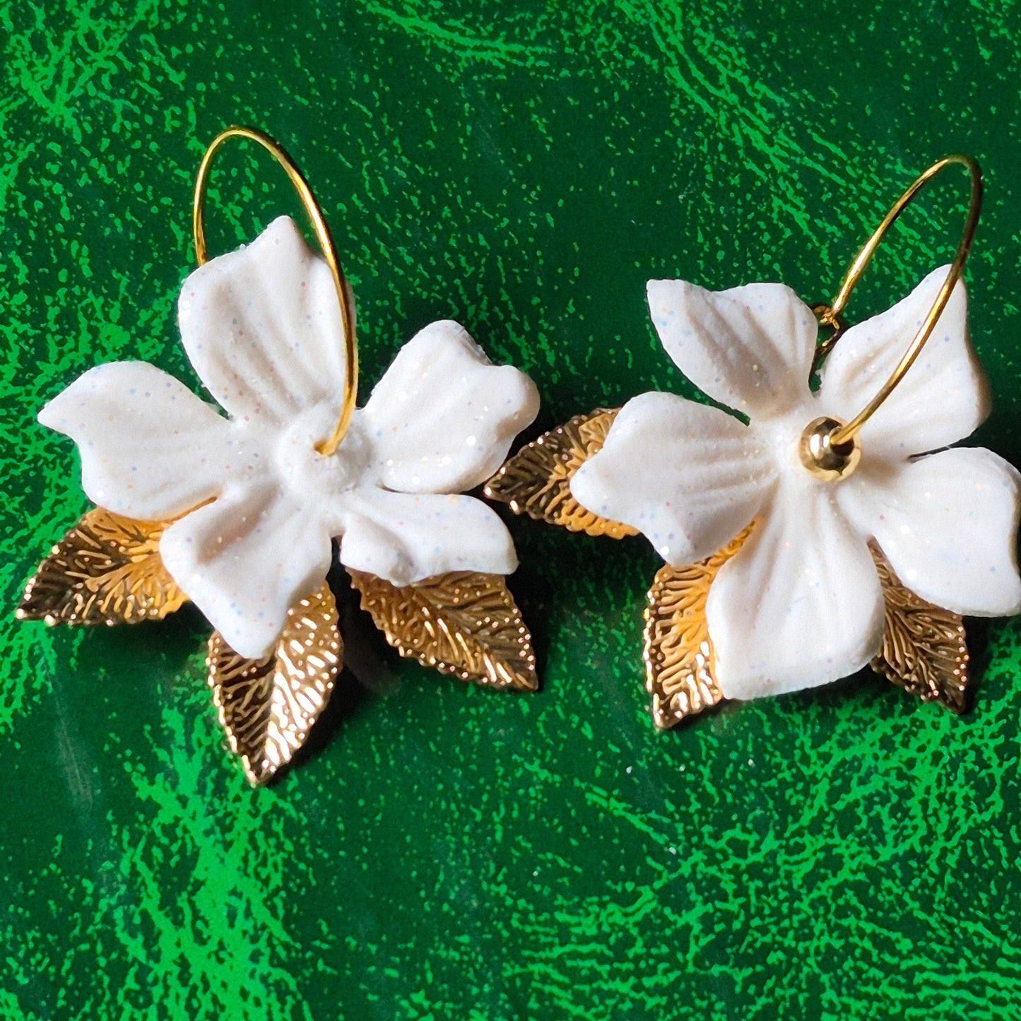 Pendientes Flor de Porcelana