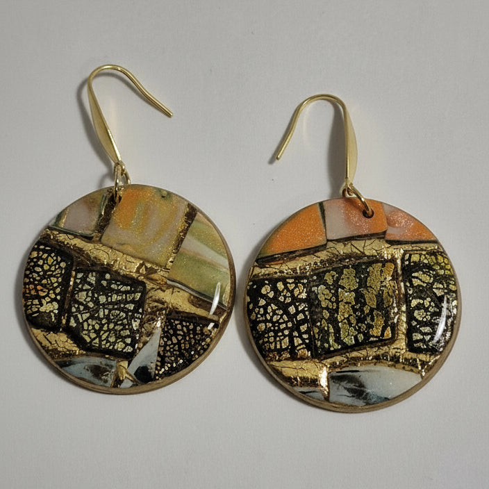 Mosaico Circular Dorado