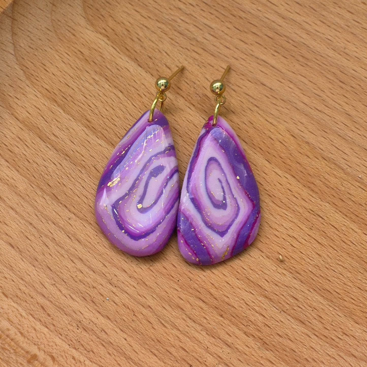 Pendientes Aurora Lila