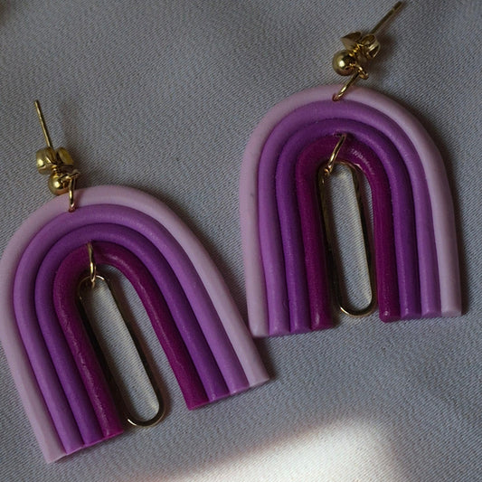 Pendientes Íris Violeta 🌈💜