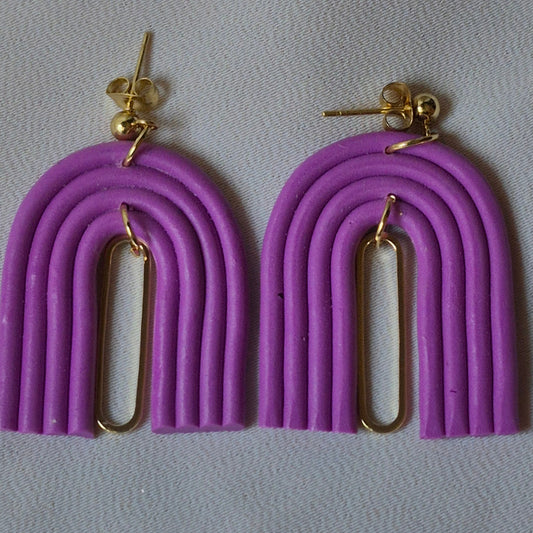 Pendientes Nebulosa Púrpura ☁️💜