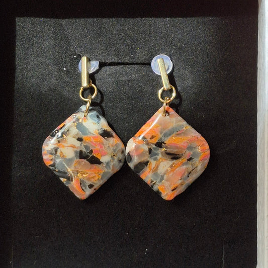 Pendientes Mosaico Fuego