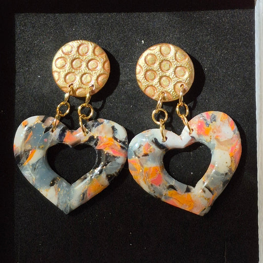 Pendientes Corazón Abstracto