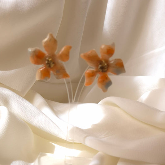 Pendientes "Flor Poste"