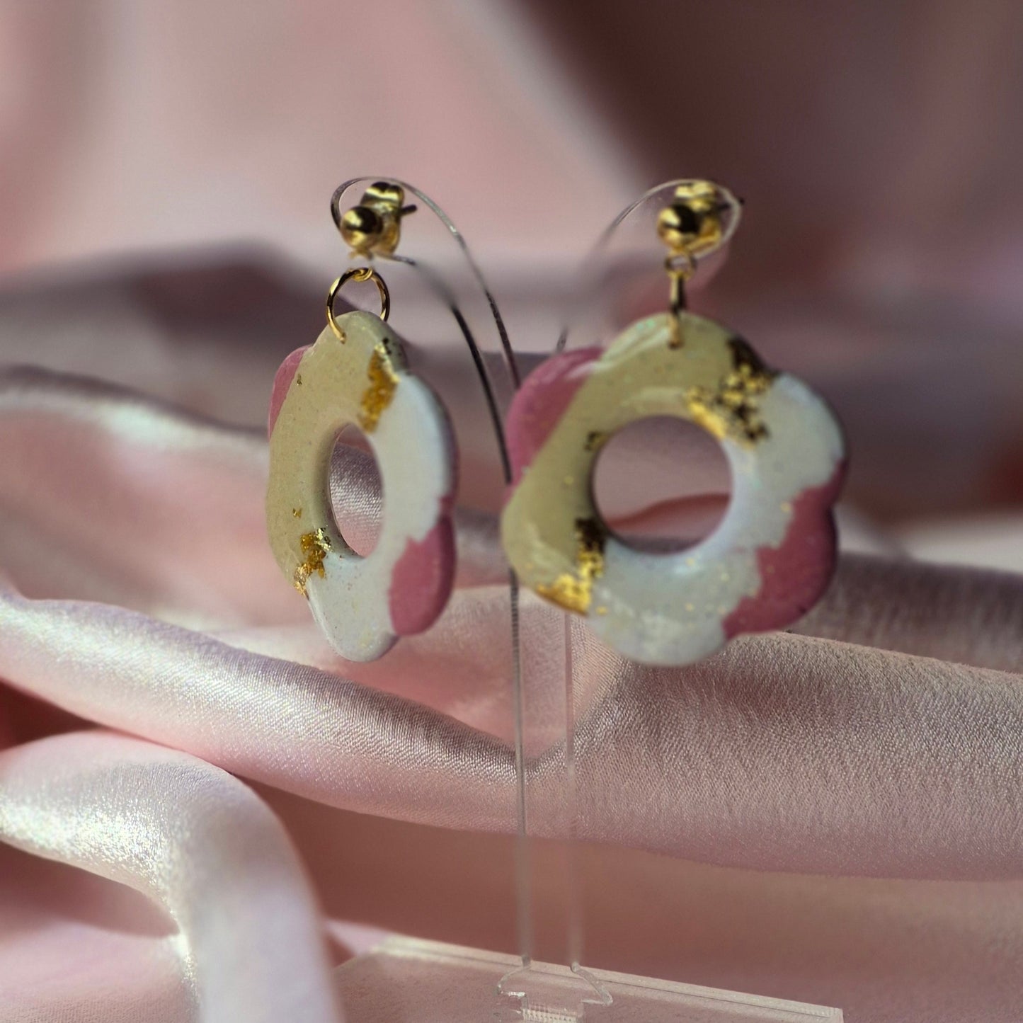 Pendientes Flor Dorada